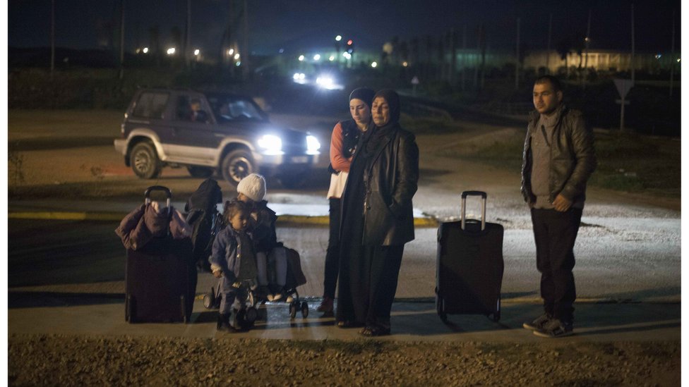 لاجئون في مدينة مليلية افسبانية