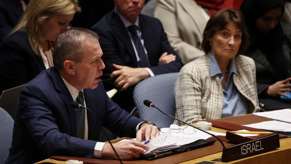 即時停戦の決議案にアメリカが拒否権発動 国連安保理 - BBCニュース