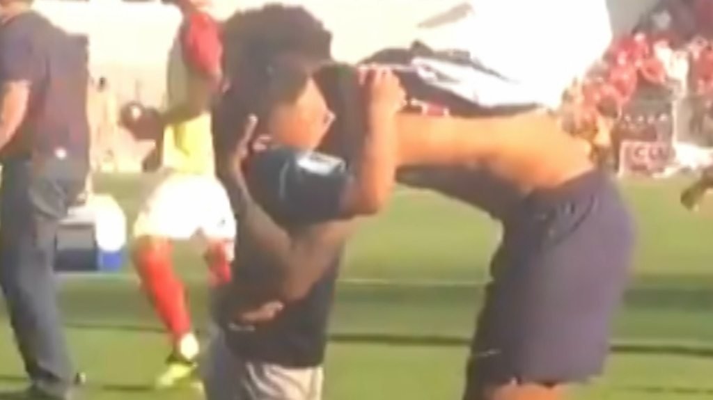 Neymar: PSG star gifts young fan his shirt in heart-warming moment