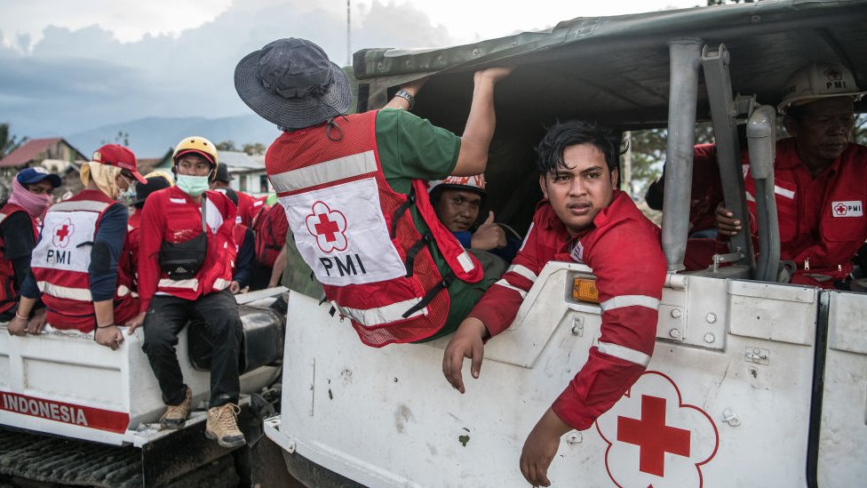 Indonesian quake: Bodies found in church buried by landslide