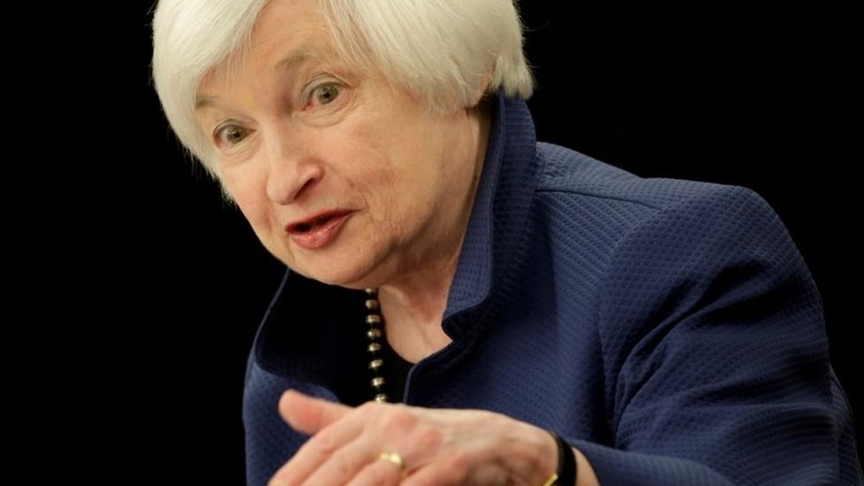 Janet Yellen, presidenta de la Reserva Federal Estadounidense.