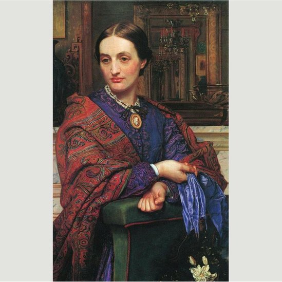 Pintores como William Holman Hunt recrearon el diseño de cachemira en sus pinturas. (Crédito de la foto: Dominio público) cuadro de William Holman Hunt