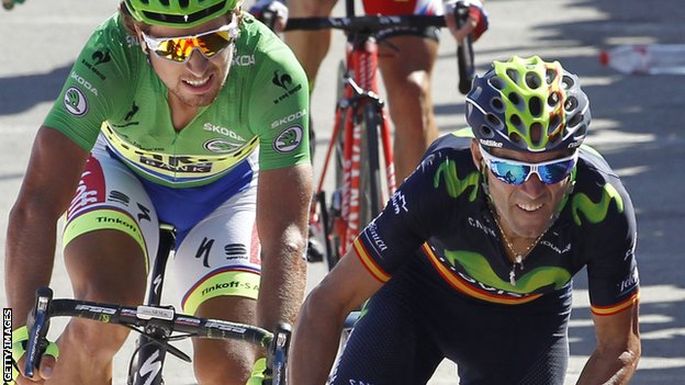 Alejandro Valverde and Peter Sagan 