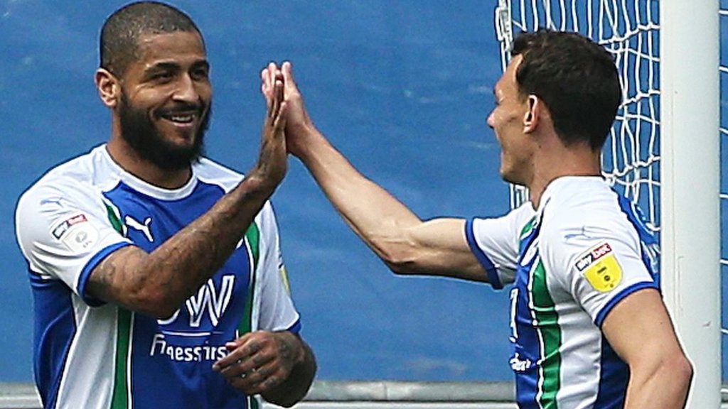 Wigan Athletic 2-0 Preston North End: Leon Clarke & Lee Evans goals seal Latics' survival