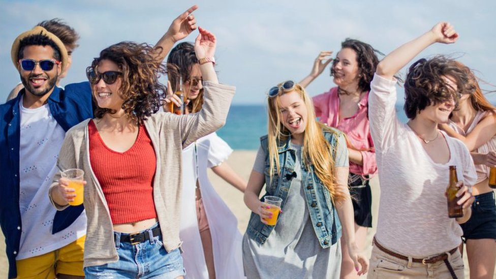 Fiesta en Barcelona.