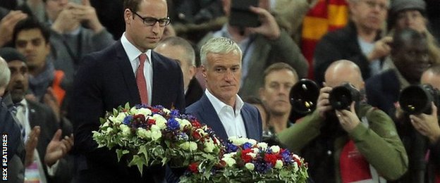 Didier Deschamps and Prince William