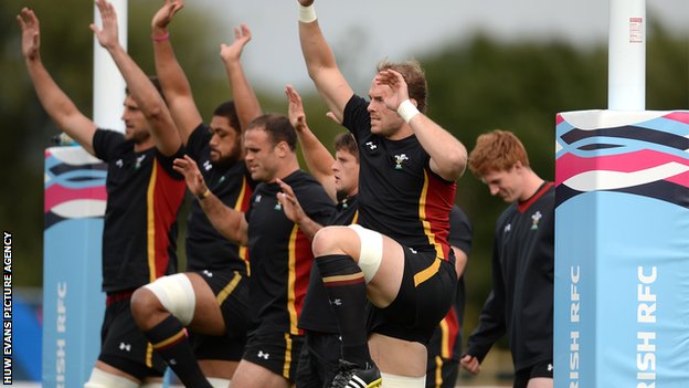 Wales have been training at London Irish's ground in Sudbury, west London