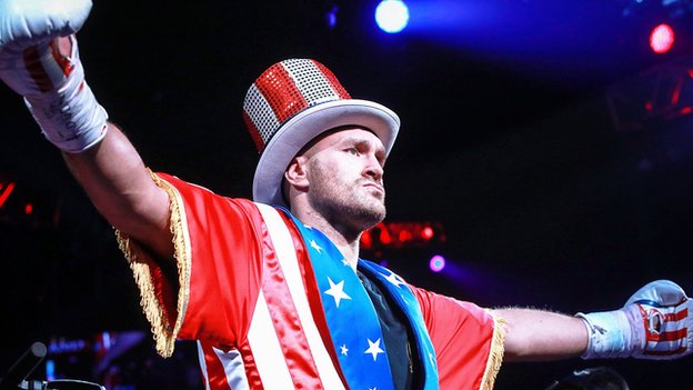 Tyson Fury stops Tom Schwarz in second round of heavyweight fight in Las Vegas