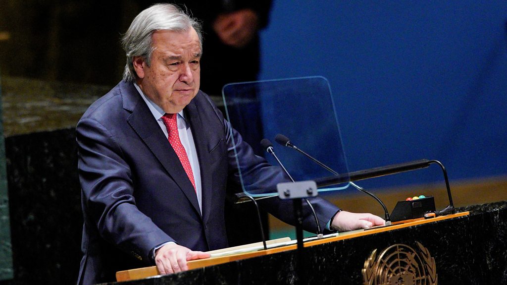 UN chief condemns Ukraine war in special meeting