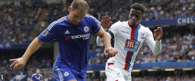 Branislav Ivanovic (left) in action against Crystal Palace