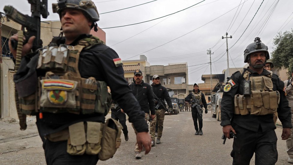 قوات أمنية عراقية في شرقي الموصل