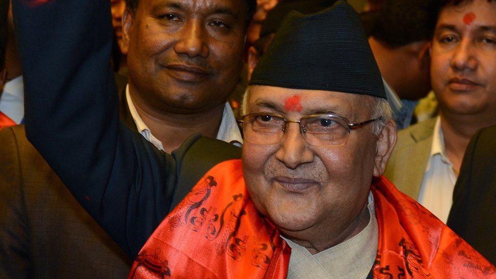Nepalese premier Khadga Prasad Oli