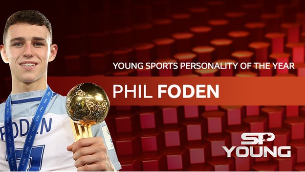 BBC Young Sports Personality of the Year 2017: Footballer Phil Foden wins