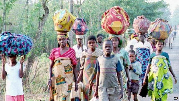 Refugees from Burundi's civil war