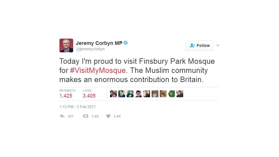 Tweet Corbyn
