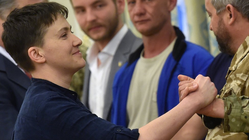 Savchenko greeted