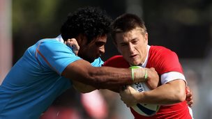 India v Wales rugby sevens match