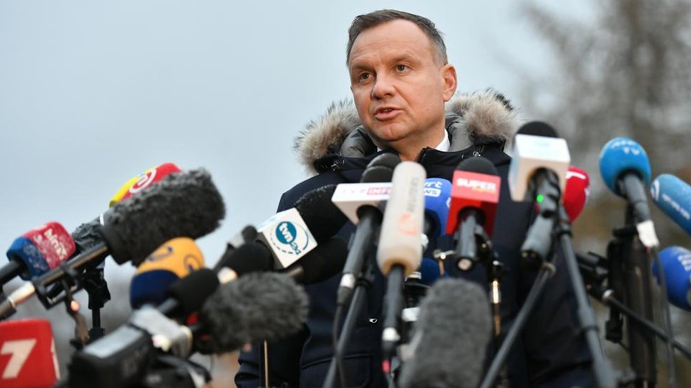 Hoaxer targeted Polish leader over missile strike