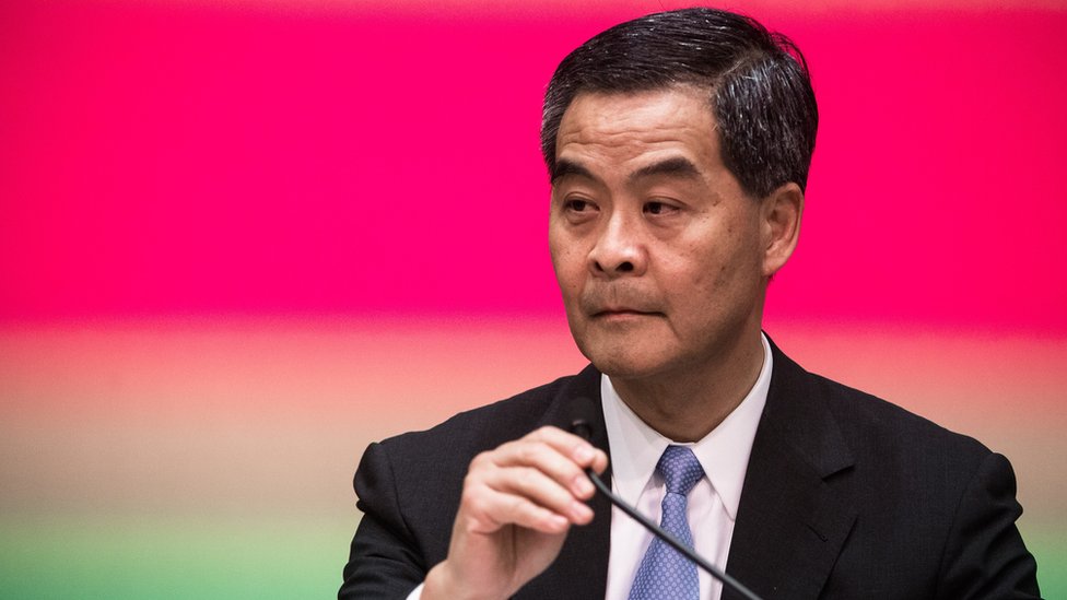 Hong Kong's chief executive Leung Chun-ying
