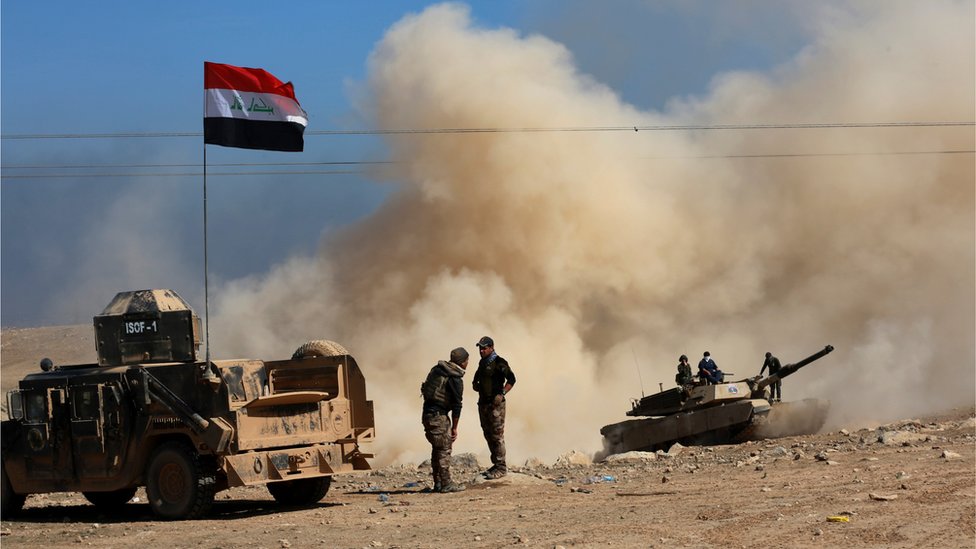 قوات عراقية في طريقها إلى غرب الموصل