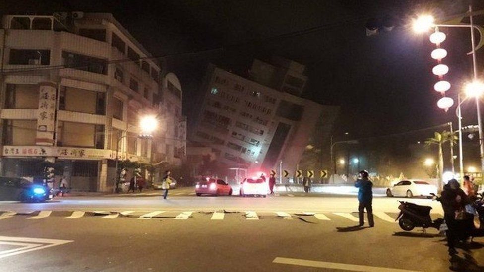 Taiwan diguncang gempa kuat, dua tewas, sejumlah gedung bertingkat rusak parah