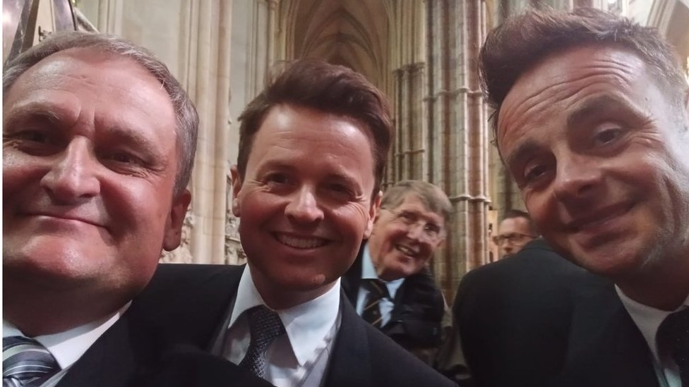 Ant and Dec selfies, rain and a new King