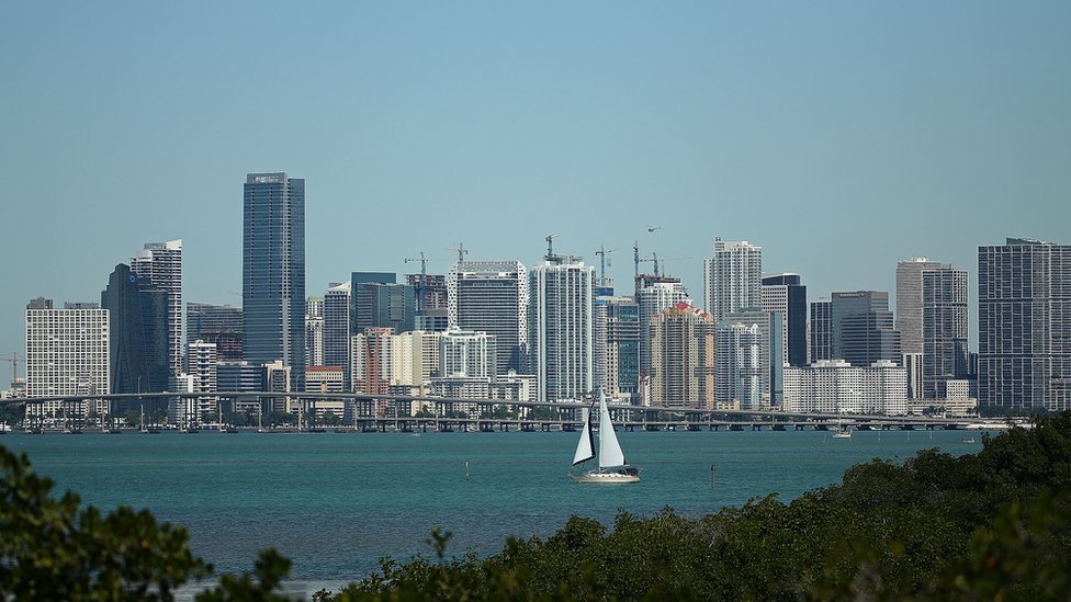 Una vista del centro de Miami