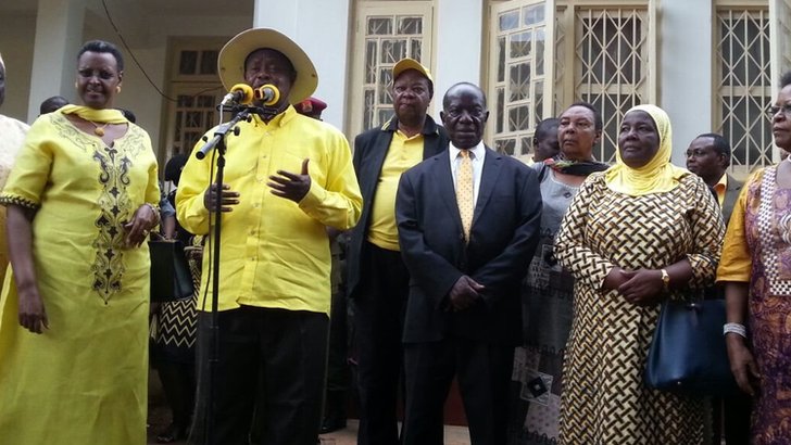 President Museveni speaking