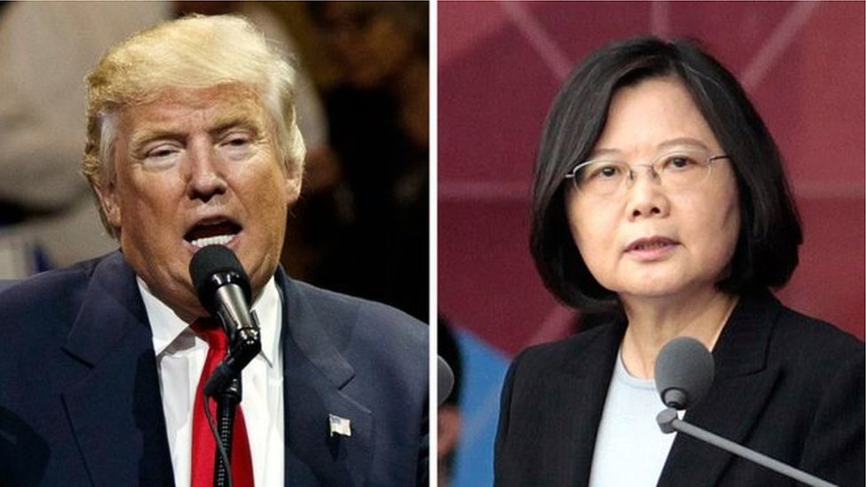 لم يتحدث أي رئيس أمريكي أو رئيس منتخب إلى رئيس تايواني منذ عقود