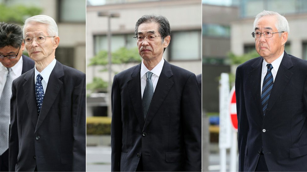 東電元会長ら旧経営陣3人、原発事故で無罪主張 初公判 - BBCニュース
