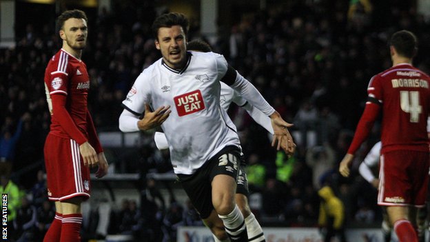 Derby County's George Thorne