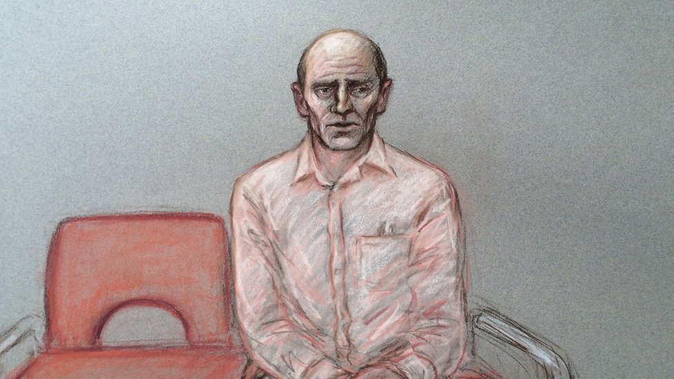 Dibujo del juicio de Stephen Port