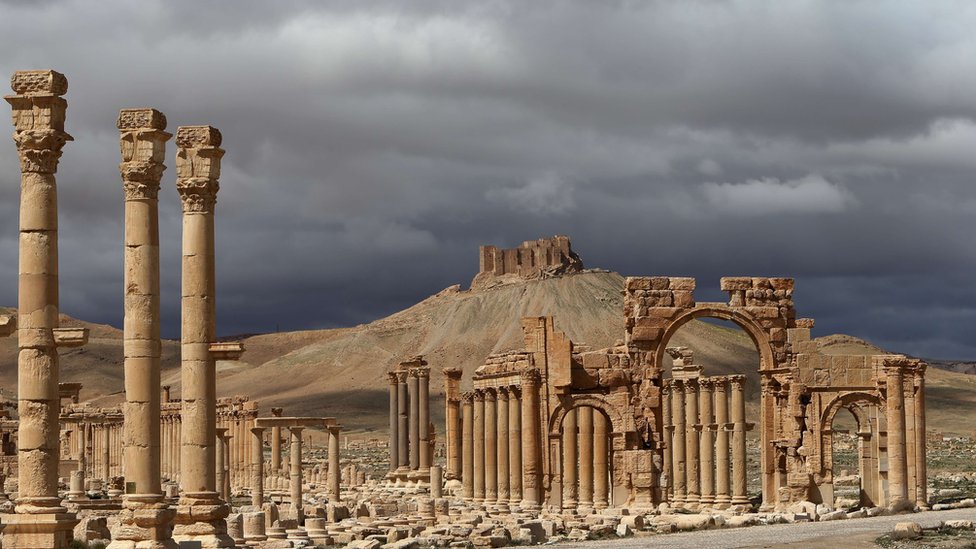 مدينة تدمر الأثرية السورية، شمال شرق دمشق