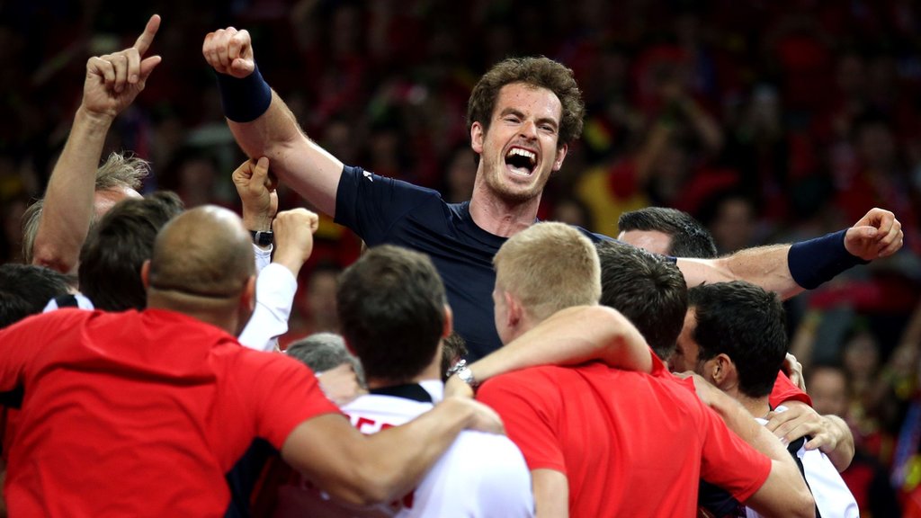 andy murray wins the davis cup for great britain cbbc newsround