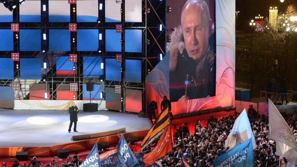 Menang besar di pilpres, Putin jadi presiden Rusia untuk masa jabatan keempat
