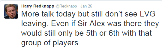 Harry Redknapp tweet