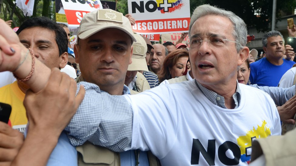 Álvaro Uribe , expresidente de Colombia
