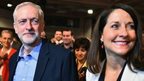 Jeremy Corbyn and Liz Kendall