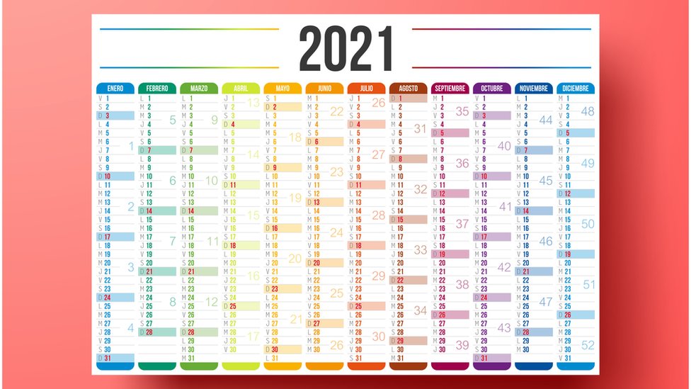 Calendario 2021 como se hizo paso a paso 