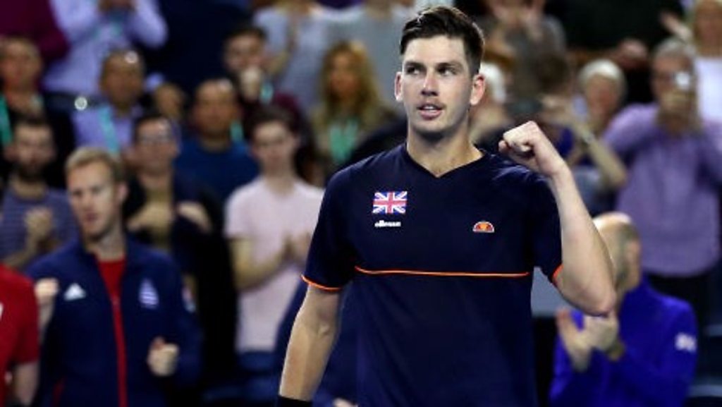 Davis Cup: Cameron Norrie wins to give GB victory over Uzbekistan in Glasgow