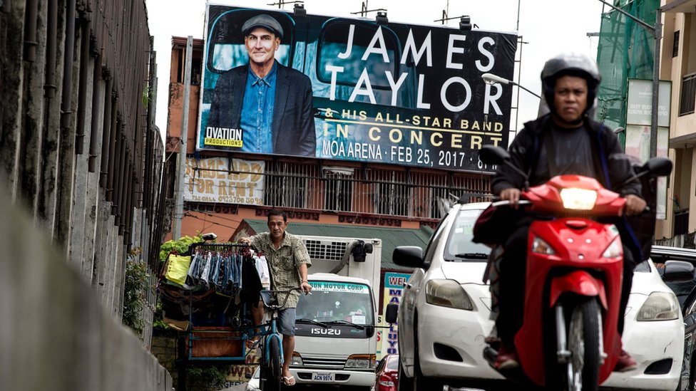 Джеймс Тейлор отменил концерт в Маниле в знак протеста