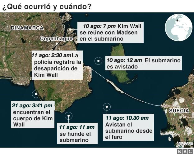 Mapa sobre qué ocurrió en Dinamarca.