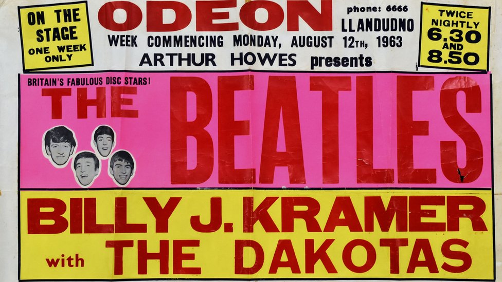 Mary Hopkin's Beatles poster sells for £28k at auction - BBC News