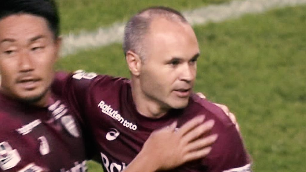 Andres Iniesta scores a brilliant goal for Vissel Kobe