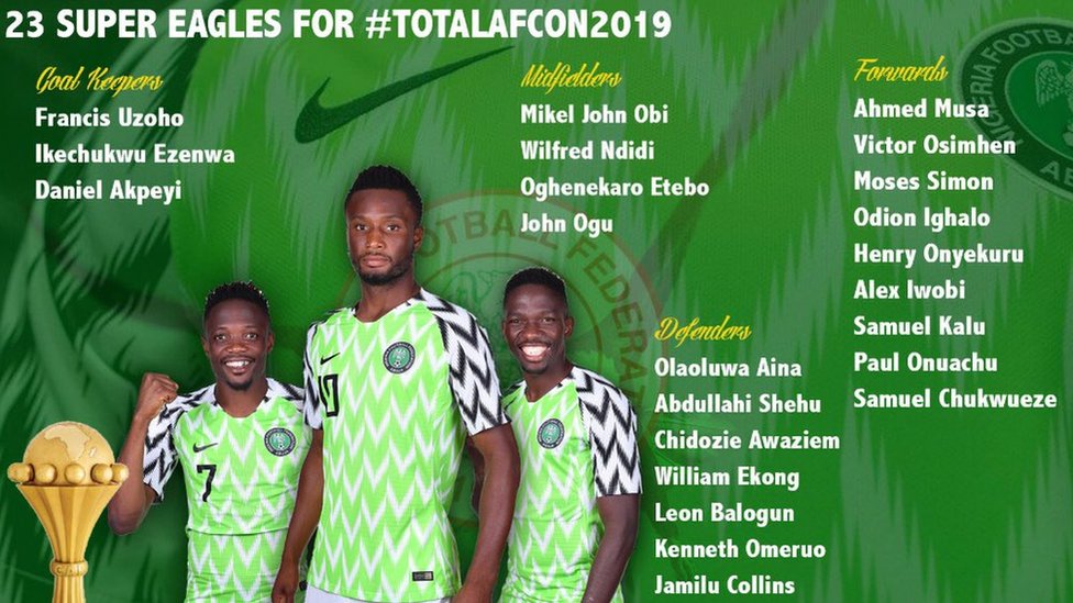 Egypt AFCON group: Osimhen, Iheanacho lead Nigeria squad