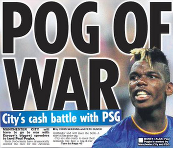 The back page of Friday's Daily Star