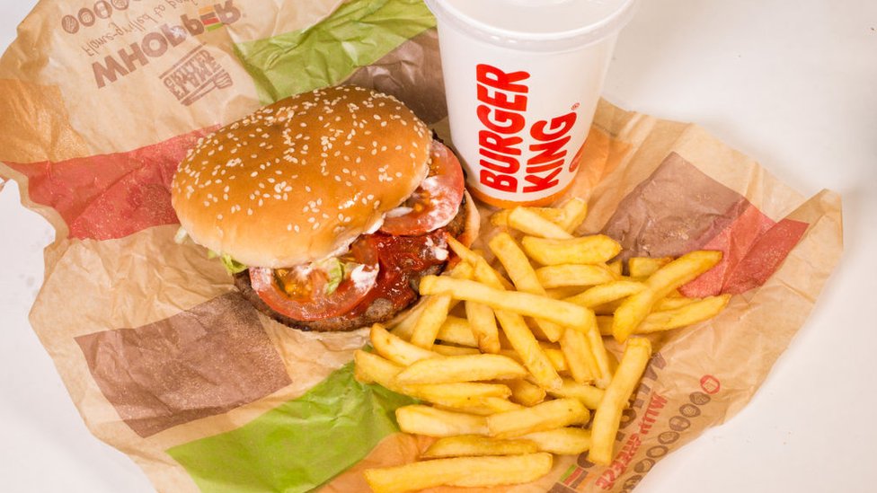 Comida de Burger King.