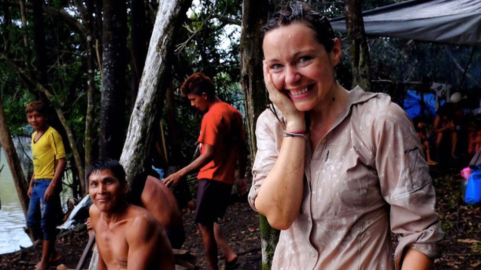 Pip Stewart en Amazonas. (Foto: Savio Martins)