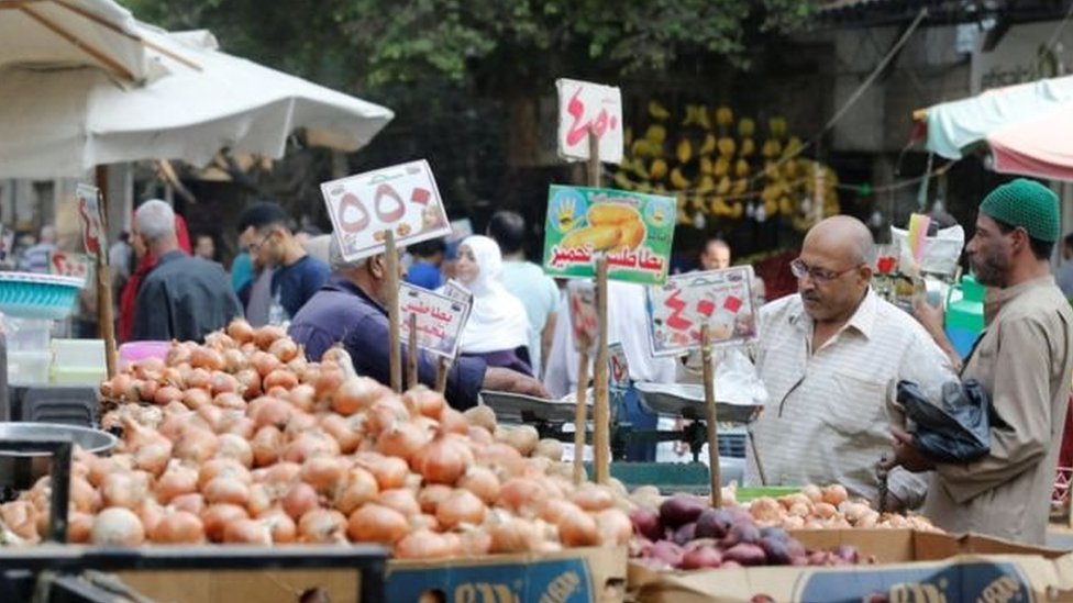 سوق للخضروات في مصر