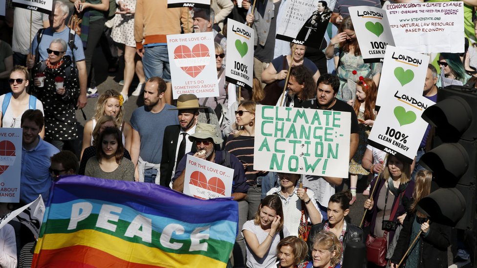 The London climate change march
